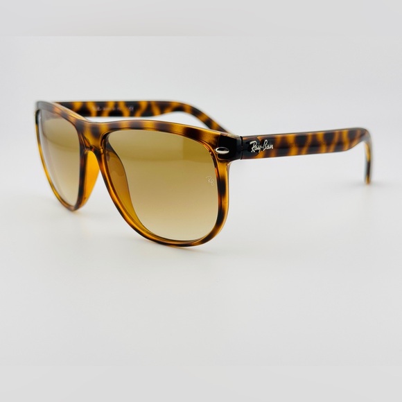 Ray-Ban Boyfriend Sunglasses Rb4147 Havana Frame with Light Brown Gradient Lens - Picture 5 of 13